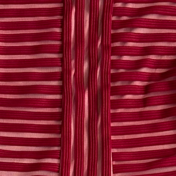 Torrid Shadow Stripe Peplum Top/Blouse Dark Red Size 3X NWT - Picture 11 of 15